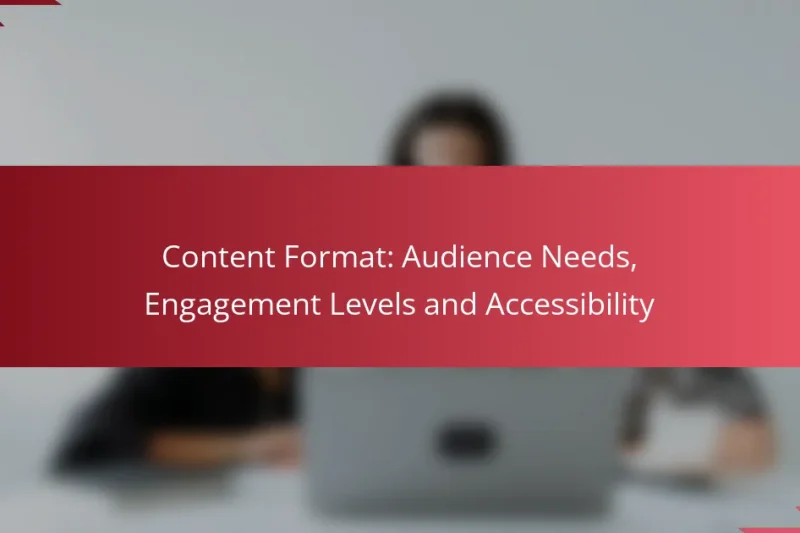 Necesidades de la audiencia, niveles de compromiso y accesibilidad