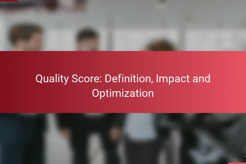 Puntuación de Calidad: Definición, Impacto y Optimización