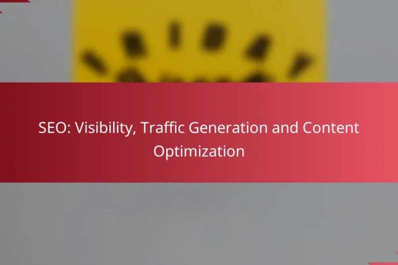 SEO: Visibilidad, Generación de Tráfico y Optimización de Contenido