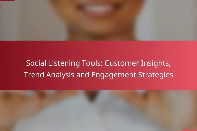 Herramientas de Social Listening: Customer Insights, Trend Analysis and Engagement Strategies